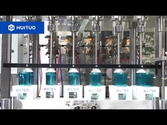 Füll- und Verschließlinie für kosmetisches Wasser, Schraubverschließer für Innen- und Außendeckel der Pumpenabdeckung