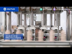 Füllmaschine für Reiniger und Verschließmaschine für Pumpverschluss, tropffreies Befüllen, präzises Verschließen