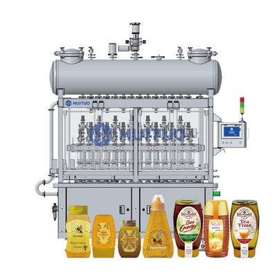 Automatischer linearer Kolben-volumetrische Flasche flüssiger Honey Syrup Filling Machine Filler