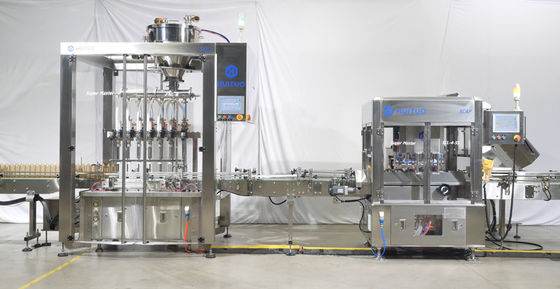 Standard-füllende mit einer Kappe bedeckende Maschine 380V GMP für Lotion