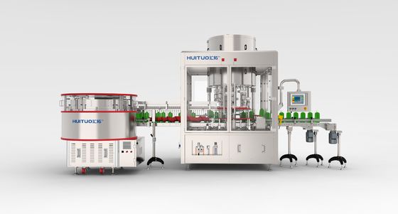 Flüssige reinigende Lotions-Pumpen-mit einer Kappe bedeckende Maschine automatisch für HAUSTIER Glas-Flasche