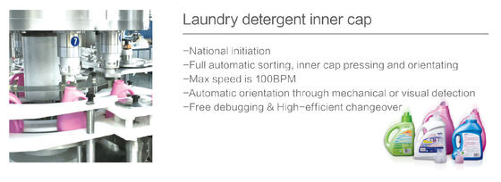 Plastikflaschen-Flüssigwaschmittel-füllende mit einer Kappe bedeckende Maschine 2L 3L 4L 5L