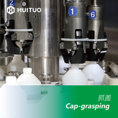 Dreh2 in 1 füllender mit einer Kappe bedeckender Maschine in der medizinischen Industrie