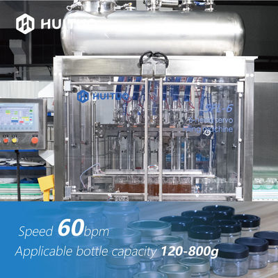 Automatische Hauptservokolben-Füller der Glasgefäß-Flaschen-6 für Sirup-Honig