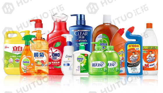 Plastikflaschen-Flüssigwaschmittel-füllende mit einer Kappe bedeckende Maschine 2L 3L 4L 5L