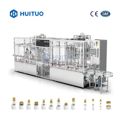 Haustier-Glasflasche Monoblock-Füllung und mit einer Kappe bedeckende Maschine automatisch für Kosmetik