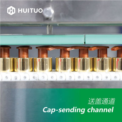 Drehschrauben-Flaschen-mit einer Kappe bedeckende Maschine für Spray-Zufuhr-Pumpe