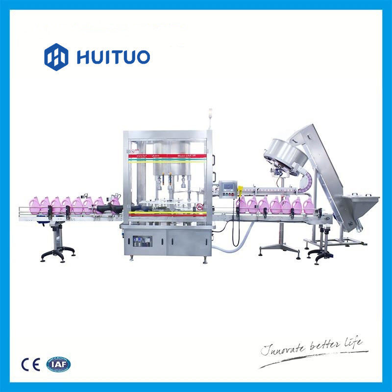 Pistion Huituo automatische Füllmaschine für flüssiges Reinigungsmittel und dishwash umfangreiche Flaschen