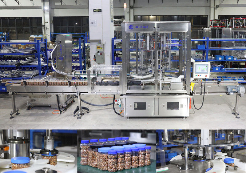 Nuss-automatische mit einer Kappe bedeckende Maschine, mit einer Kappe bedeckende Maschine für eingemachte Nüsse, mit einer Kappe bedeckende Maschine der großen Runde