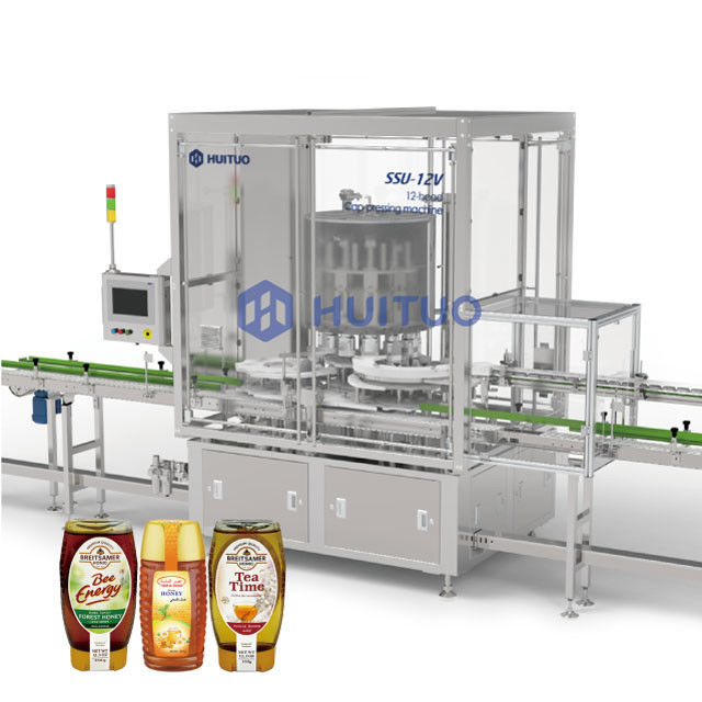Rotierende automatische Behälter-Dichtungs-Maschine für Nahrung und chemische Produkte